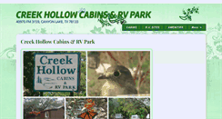 Desktop Screenshot of creekhollowrv.com